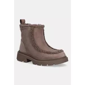 Inuikii cizme de zăpadă din piele întoarsă Biker Suede culoarea maro, 1002.012.0011.163 imagine