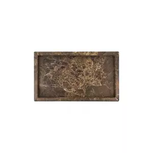 House Doctor tavă decorativă HDAble 24 x 14 cm culoarea maro imagine