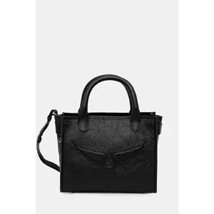 ZADIG&VOLTAIRE poșetă de piele culoarea negru, LWBA04144 imagine