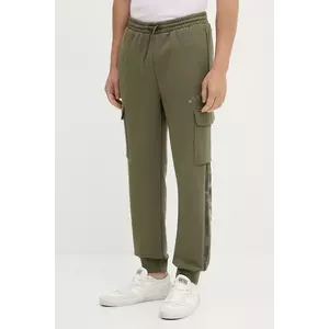 adidas pantaloni de trening culoarea verde, cu imprimeu, JM1714 imagine
