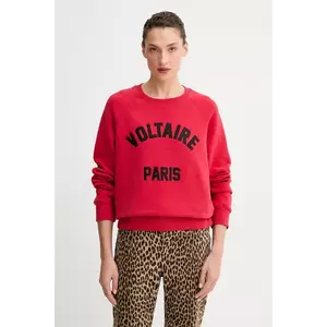 ZADIG&VOLTAIRE bluză culoarea roșu, cu imprimeu, JWSS01674 imagine