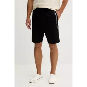 BOSS pantaloni scurți din bumbac lounge culoarea negru, 50545560 imagine