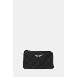 ZADIG&VOLTAIRE carcasă din piele culoarea negru, LWSG03680 imagine