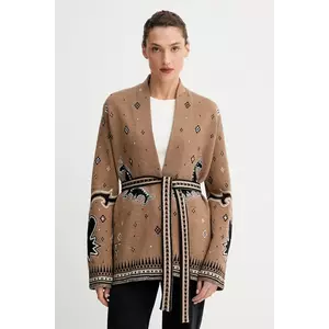 ZADIG&VOLTAIRE cardigan din lână culoarea maro, KWCA01638 imagine