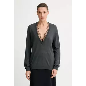 IRO pulover din amestec de lână culoarea gri, light, WP12HABY imagine