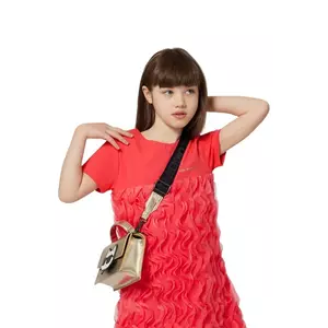 Karl Lagerfeld rochie fete culoarea roz, mini, drept, Z30621 imagine