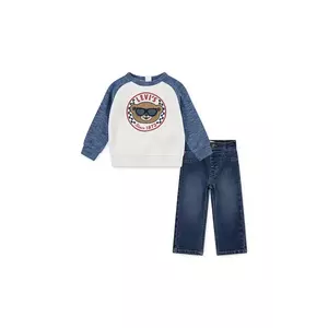 Levi's compleu bebe SNIT MOTO CREW & DENIM SET 2-pack 6EN740 imagine