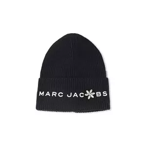 Marc Jacobs căciulă de bumbac pentru copii culoarea negru, W60675 imagine