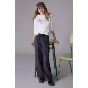 Mayoral pantaloni copii wide leg culoarea gri, 7579 imagine