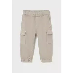 Mayoral pantaloni copii Joggery cargo culoarea maro, uni, 2506 imagine