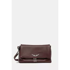 ZADIG&VOLTAIRE poșetă de piele culoarea bordo, LWBA04125 imagine
