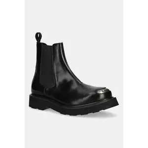 Kenzo ghete chelsea de piele Smile Lace Up Boots culoarea negru, FF65BT112L52.99 imagine