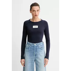 G-Star longsleeve din bumbac culoarea bleumarin, D27740.D961 imagine