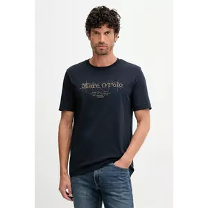 Marc O'Polo tricou din bumbac culoarea bleumarin, cu imprimeu, 528230551196 imagine