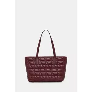 Geox poșetă de piele GARDREN culoarea bordo, D46Z8A 00046 imagine