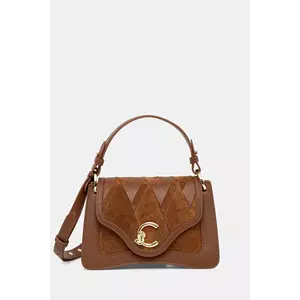 Coccinelle poșetă de piele culoarea maro, E1.T1S.18.02.01 imagine