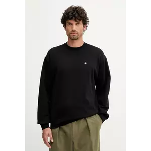 United Colors of Benetton hanorac de bumbac culoarea negru, uni, 342ZU1093 imagine