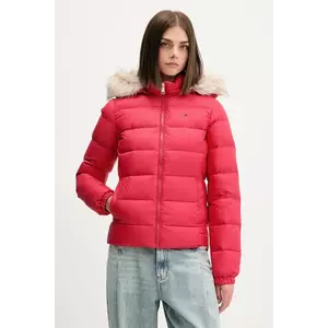 Tommy Jeans geacă de puf culoarea bej, DW0DW18312 imagine