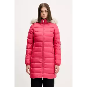 Tommy Jeans geacă de puf culoarea bej, DW0DW18864 imagine