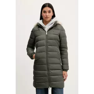 Tommy Jeans geacă de puf culoarea bej, DW0DW18864 imagine