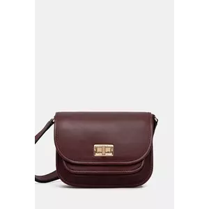 Geox geantă de piele FLAVRIE culoarea verde, D46Z4A 00043 imagine