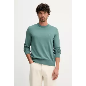 BOSS Orange pulover din amestec de lână culoarea bleumarin, light, 50527583 imagine