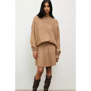 Answear.LAB bluză și fustă culoarea bej imagine