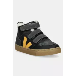 Veja teniși din piele copii Small V-10 Mid Winter culoarea negru, DF0503814 imagine