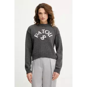 Patou pulover de lână culoarea gri, călduros, KN2788064 imagine