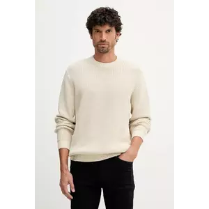 Pepe Jeans pulover de bumbac culoarea bej, călduros, PM7000022 imagine