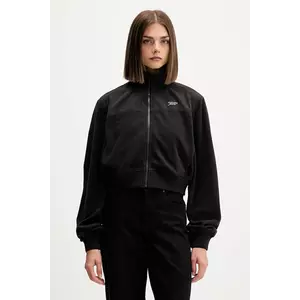 Tommy Jeans bluză culoarea negru, uni, DW0DW21606 imagine