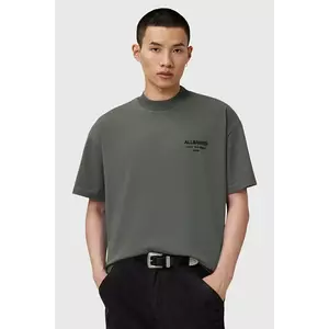 AllSaints tricou din bumbac XANDER culoarea verde, uni, M030JC imagine
