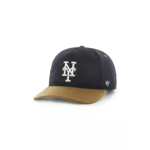 47 brand șapcă de baseball din amestec de lână MLB New York Mets culoarea bleumarin, B-CHSHT16WIP-NY imagine
