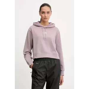 The North Face bluză Essential culoarea roz, cu glugă, uni, NF0A89EXD2Q1 imagine