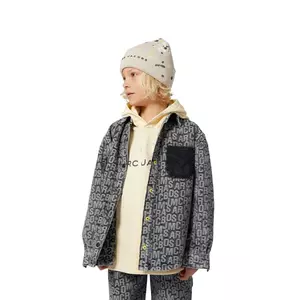 Marc Jacobs cămașă de bumbac pentru copii culoarea negru, W60633 imagine