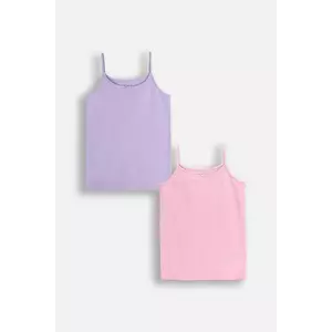 Coccodrillo top copii 2-pack culoarea roz, BASIC UNDERWEAR imagine