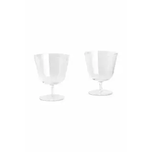 HAY set de pahare de vin Curve Stem 9 x 11 cm 2-pack culoarea transparent imagine