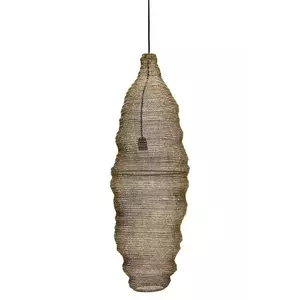 House Doctor lampă suspendată HDMesh 100 x 30 cm culoarea galben imagine