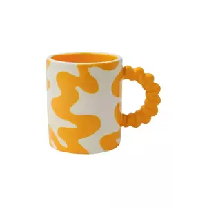 Qué Rico ceasca Daniela 12, 5 x 8 x 9 cm culoarea portocaliu imagine