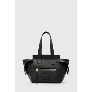 AllSaints poșetă de piele PEREZ culoarea negru, W392XD imagine
