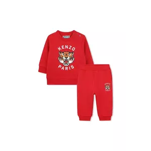 Kenzo Kids trening de bumbac pentru copii culoarea roșu, K61502 imagine
