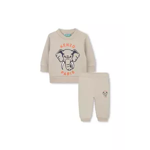 Kenzo Kids trening din bumbac pentru bebeluși culoarea bej, K61502 imagine