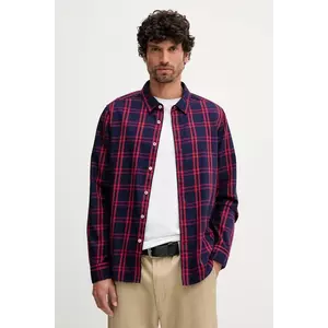 Pepe Jeans cămașă din bumbac culoarea bleumarin, cu guler clasic, regular, PM3090839 imagine