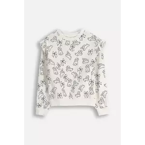 Coccodrillo bluză copii culoarea bej, cu imprimeu, FROSTING PUDDLE GIRL KIDS imagine