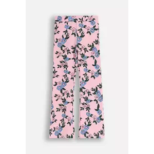 Coccodrillo pantaloni de trening pentru copii culoarea roz, cu imprimeu, FROSTING PUDDLE GIRL KIDS imagine