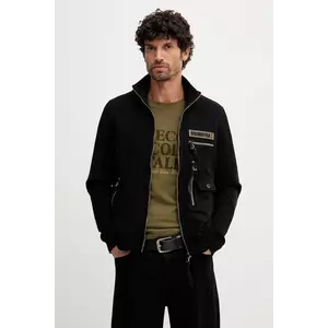 Aeronautica Militare bluză culoarea negru, cu imprimeu, FE2069UF00668 imagine