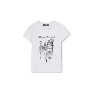 Karl Lagerfeld tricou copii culoarea alb, Z30939 imagine