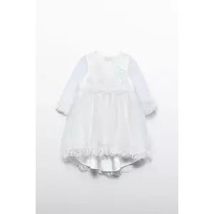 Abel&Lula rochie bebe culoarea alb, mini, evazați, 5503 imagine