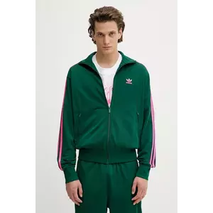 adidas Originals bluză Firebird culoarea verde, cu imprimeu, KA0458 imagine