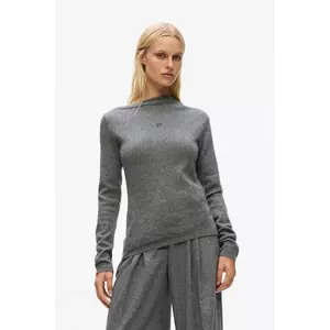 Karl Lagerfeld pulover de cașmir culoarea gri, light, A4W18042 imagine